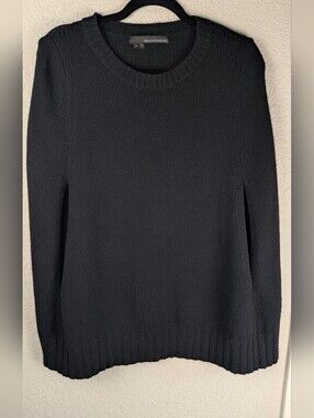 360 Cashmere Sweater Cape XS Black Front Arm Holes Wool Cashmere Soft Cozy Chic